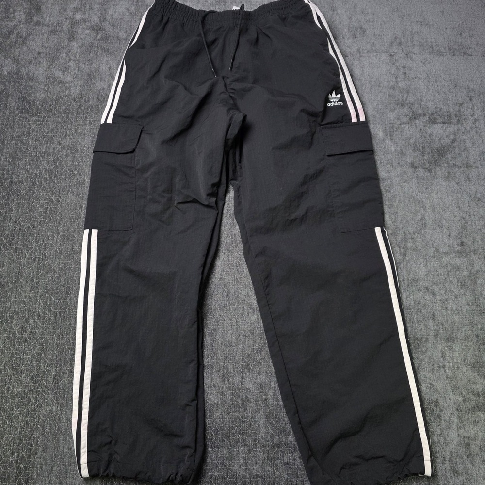 Adidas Adicolor Classics 3-Stripe Cargo Track Pants Mens Medium M Black Retro